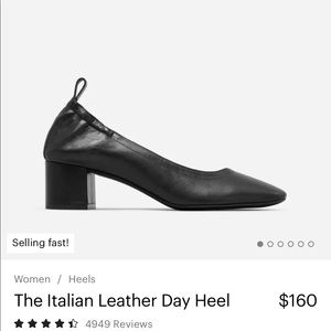 Everlane Italian leather day heel